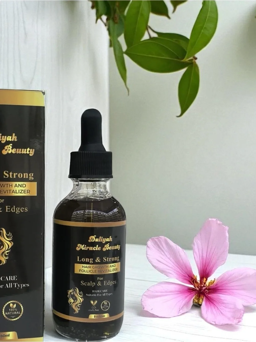 Long & Strong Hair Growth Serum - Black